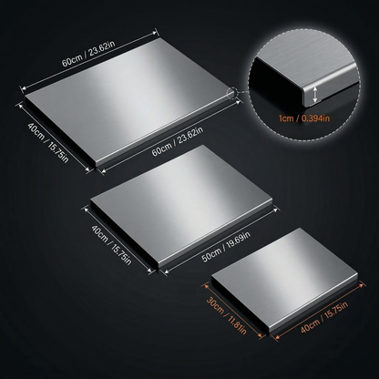 Verne Stainless Steel Cutting Board