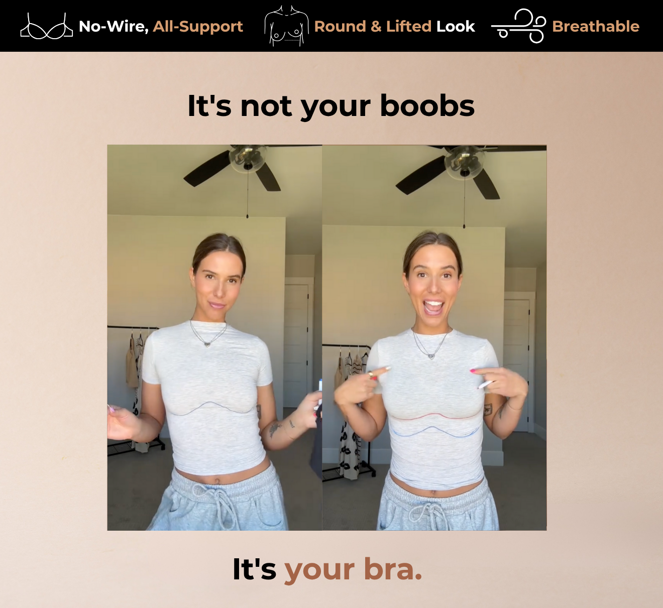 Comfy Jelly-Lift Wire-Free Seamless Bra