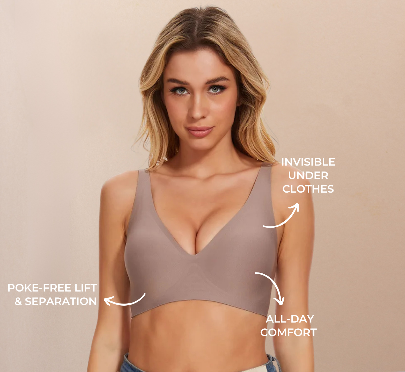 Comfy Jelly-Lift Wire-Free Seamless Bra